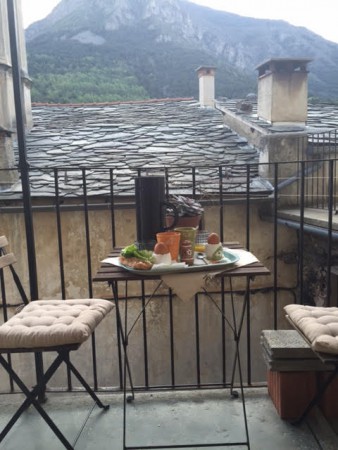 Frukost på balkongen